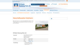 
                            5. VR Bank Neuburg-Rain eG Geschäftsstelle Holzheim