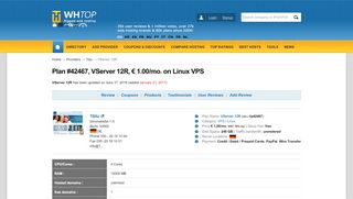 
                            6. VServer 12R > 1blu.de, EUR 1.00/mo. on VPS, Linux
