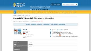 
                            1. VServer 24R > 1blu.de, EUR 21.90/mo. on VPS, Linux