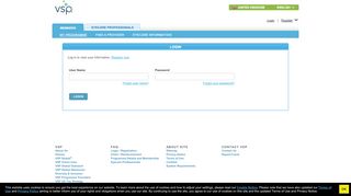 
                            6. VSP - Log in to view your information.