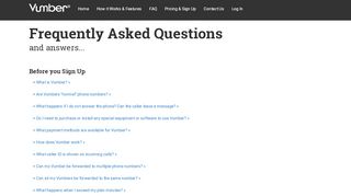 
                            3. Vumber - Virtual Numbers FAQs