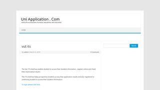 
                            8. vut its – Uni Application . Com