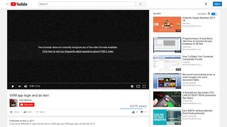 
                            6. VVM app login and do test - YouTube
