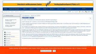 
                            5. VVP Beiträge - SEPA und SAMS - VolleyballVerband Pfalz