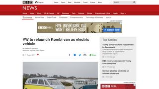 
                            2. VW to relaunch Kombi van as electric vehicle - BBC News