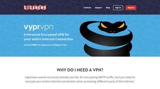 
                            5. VyprVPN Personal VPN for Giganews Users