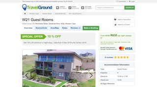
                            8. W21 Guest Rooms - TravelGround | Accommodation