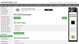 
                            2. W3.CSS Examples - w3schools.com