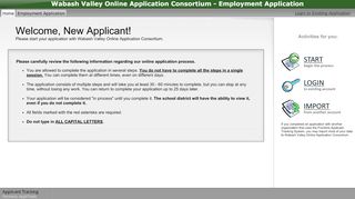 
                            8. Wabash Valley Online Application Consortium - Employment Application