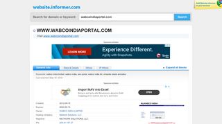 
                            5. wabcoindiaportal.com at Website Informer. Visit Wabcoindiaportal.