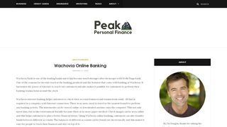 
                            5. Wachovia Online Banking - Peak Personal Finance