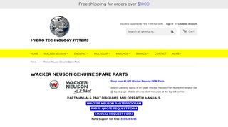 
                            4. Wacker Neuson OEM Spare Parts and Manuals – HYDRO ...