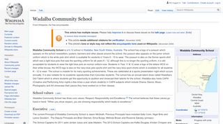 
                            5. Wadalba Community School - Wikipedia
