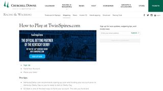 
                            9. Wager Online with Twinspires.com | | Churchill Downs ...