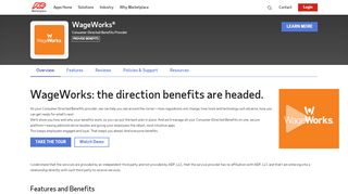 
                            4. WageWorks® by WageWorks, Inc. | ADP Marketplace