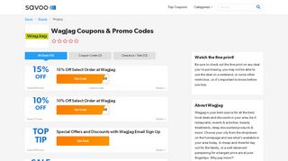 
                            6. WagJag Promo codes | 15% Promo codes | August …