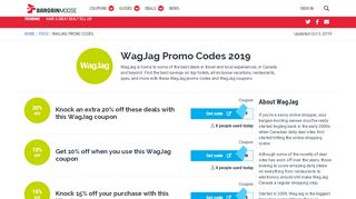 
                            7. WagJag Promo Codes and Coupons - Bargainmoose