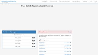 
                            2. Wago Default Router Login and Password - Clean CSS
