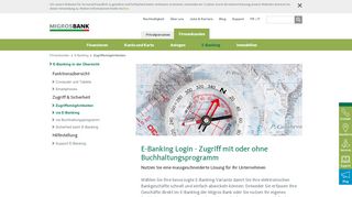 
                            3. Wählen Sie eine Zugriffvariante für Ihr E-Banking-Login