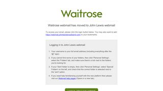 
                            1. Waitrose Webmail