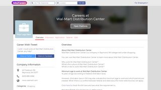 
                            9. Wal-Mart Distribution Center Careers & Job Application ...