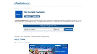
                            7. Wal Mart Job Application - Adobe PDF - Apply Online