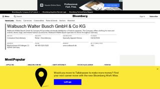 
                            4. Walbusch Walter Busch GmbH & Co KG - Company Profile ...