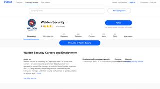 
                            5. Walden Security Careers and Employment | Indeed.com