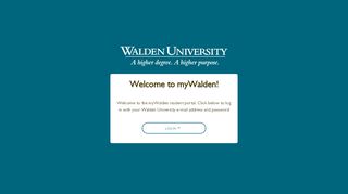
                            5. Walden University - myWalden Student Portal