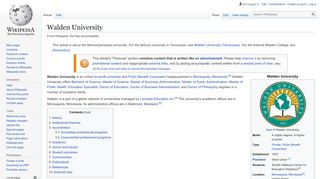 
                            3. Walden University - Wikipedia
