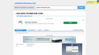 
                            8. walden.teamehub.com at Website Informer. Visit Walden Teamehub.