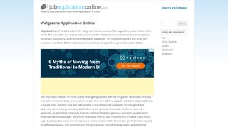 
                            5. Walgreens Application Online - jobapplicationsonline.com