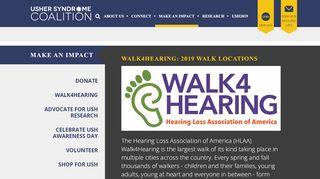 
                            8. Walk4Hearing: Walk Locations 2019 - Usher Syndrome Coalition