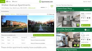 
                            6. Walker Avenue Apartments Apartments - Baltimore, MD | Apartments ...