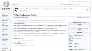 
                            1. Walker Technology College - Wikipedia