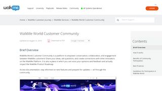 
                            7. WalkMe World Customer Community - WalkMe Support