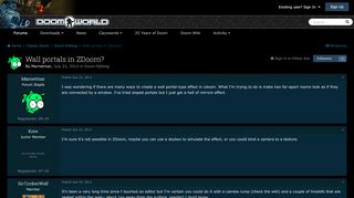 
                            5. Wall portals in ZDoom? - Doom Editing - Doomworld