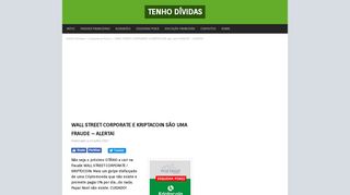 
                            1. WALL STREET CORPORATE e KRIPTACOIN são …