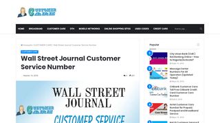 
                            5. Wall Street Journal Customer Service Number - …