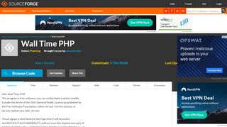 
                            7. Wall Time PHP download | SourceForge.net