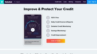 
                            6. WalletHub: Free Credit Scores, Reports & Credit Improvement