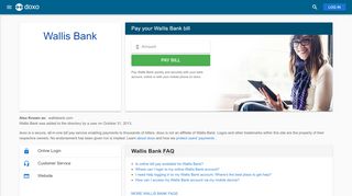 
                            1. Wallis State Bank | Pay Your Bill Online | doxo.com