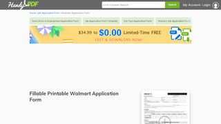 
                            5. Walmart Application Form - Edit, Fill, Sign Online | Handypdf