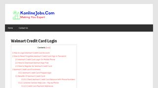 
                            11. Walmart Credit Card Login Account Page, Review, Payment ...