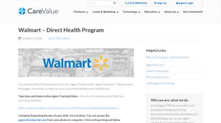 
                            7. Walmart - Direct Health Program - CareValue, Inc.