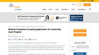 
                            8. Walmart Foundation Accepting Applications for Community ...