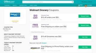 
                            2. Walmart Grocery Coupons & Promo Codes 2019: $10 off