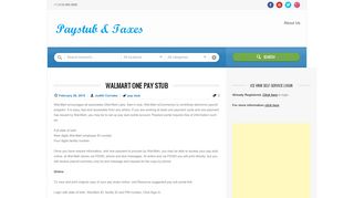 
                            8. Walmart One Pay stub | Paystub & Taxes