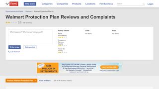 
                            8. Walmart Protection Plan Reviews and Complaints
