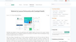 
                            6. Walmart to Leaves Partnership with Castlight Health – media